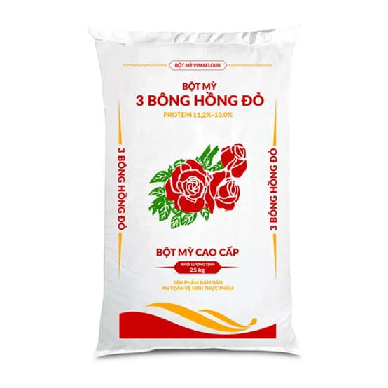 Bột mì ( bao 25kg - 3 bông hồng)